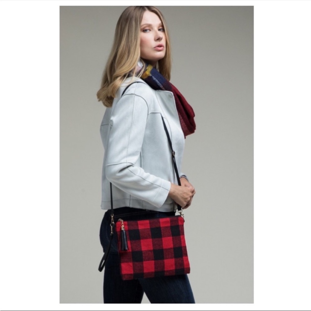 ❤️LAST ONE!❤️ Buffalo Plaid Crossbody/Wristlet Bag - Picture 2 of 3